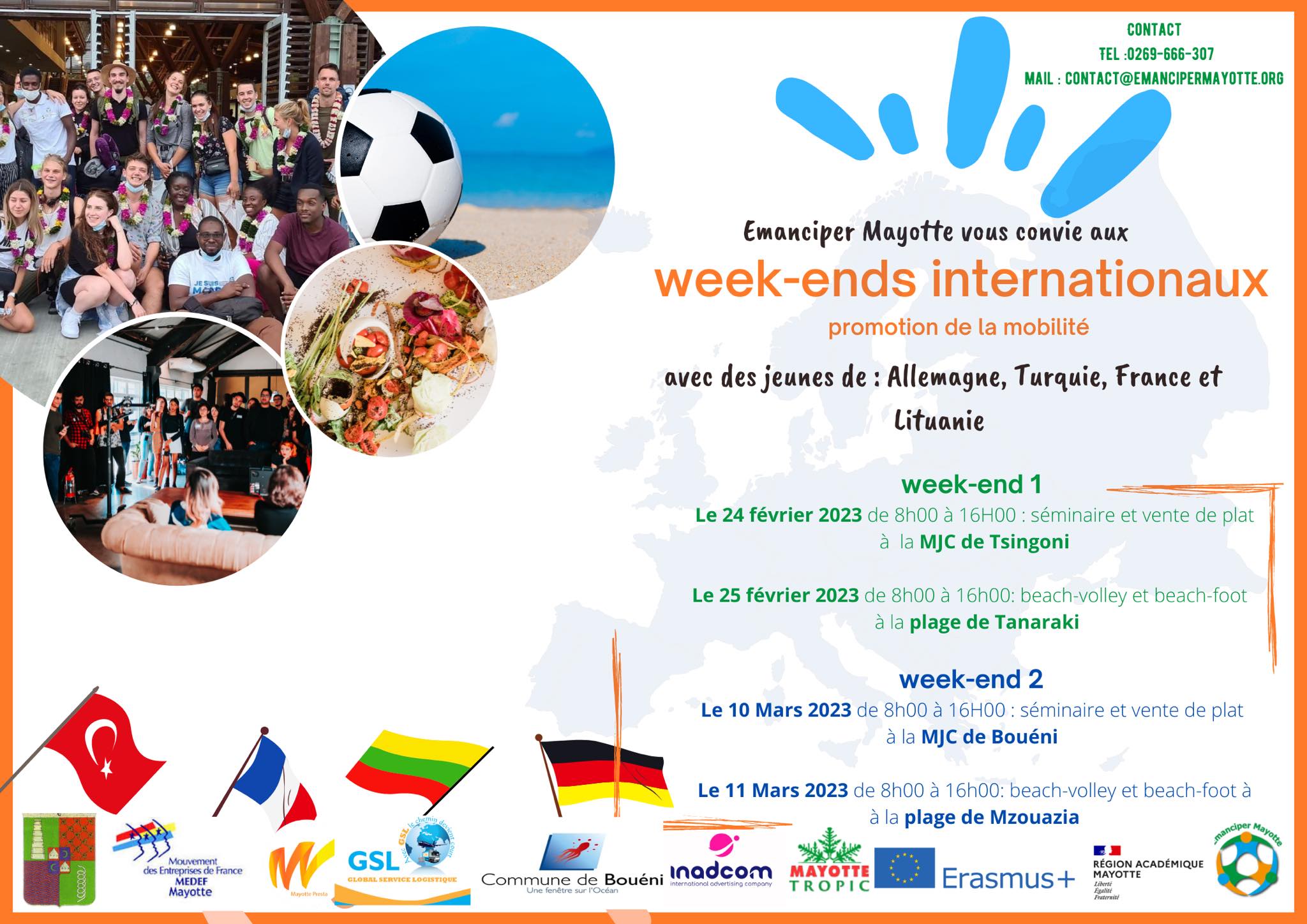 Week-ends internationals by Emanciper Mayotte